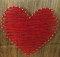 String Art DIY Kit - Love Hearth. Wizardi Craft Kit F07-M12-3-DH5014